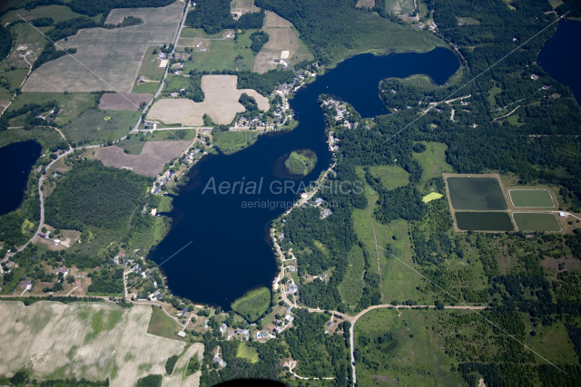 Big Crooked Lake in Kent County, Michigan